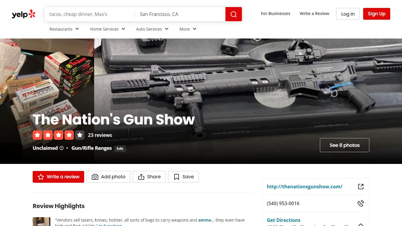 Collections Including The Nation's Gun Show - Yelp